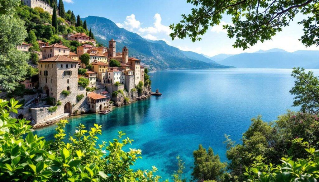 Europe’s largest volcanic lake is in Italy, surrounded by crystal waters and medieval towns